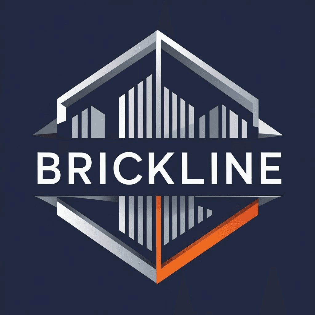Impactful Emblem Logo for Brickline Construction